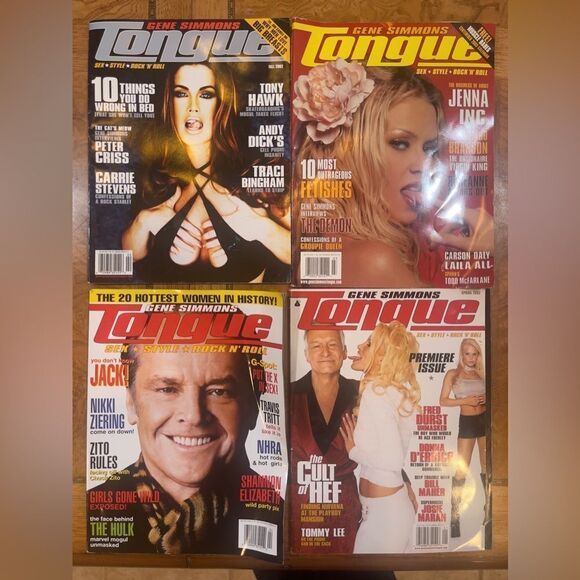 Complete Set of Gene Simmons’ Tongue Magazines – Issues 1-4 (2002-2003) - Picture 1 of 2